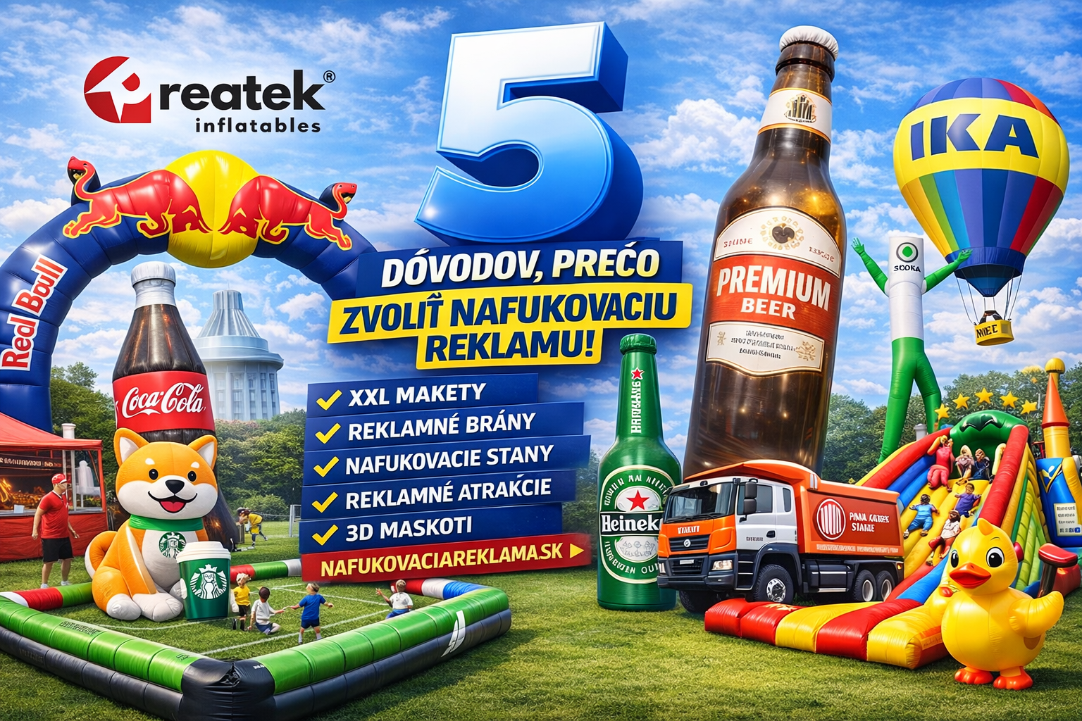 nafukovacia reklama pre marketing