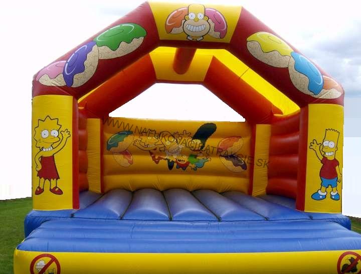 Skákací hrad Simpsonovci a iné možnosti motívu