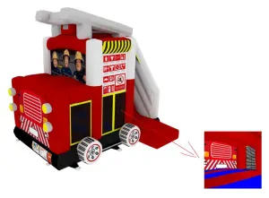 Nafukovacie kombo Hasičské auto