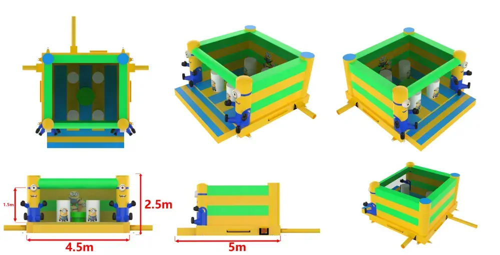 Nafukovací hrad Mimoni 
