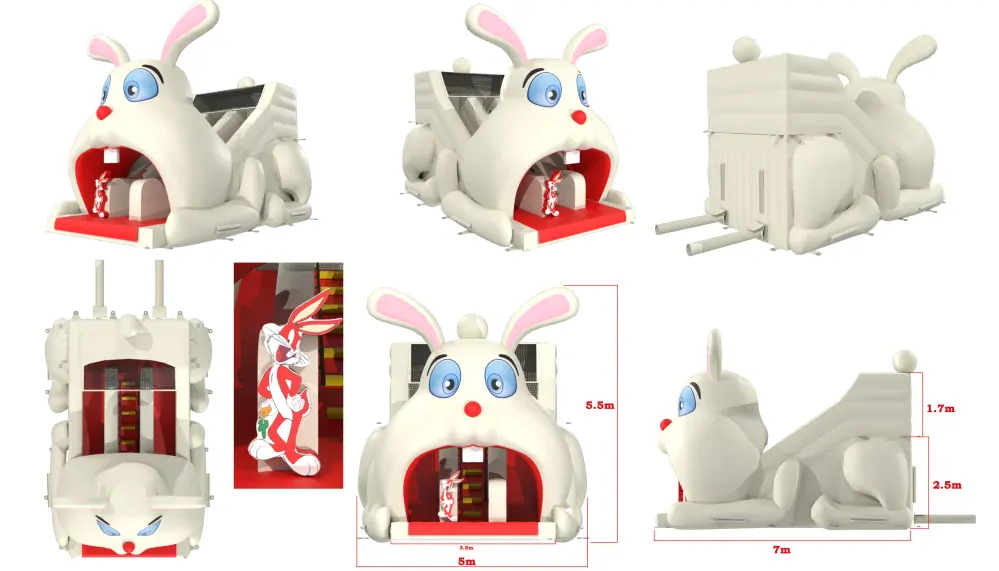 Nafukovacia šmýkačka Bugs Bunny