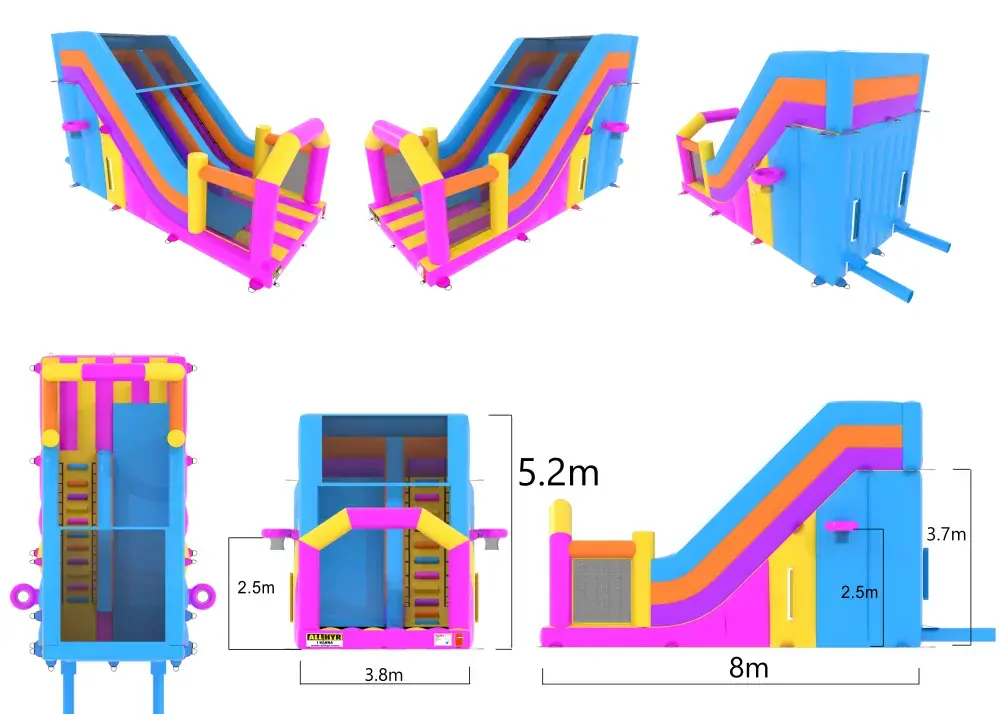 Nafukovacia šmýkačka Multicolor