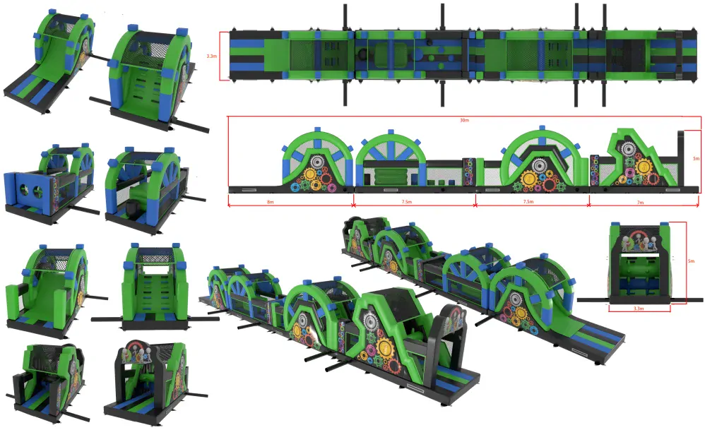 Nafukovacia prekážková dráha 