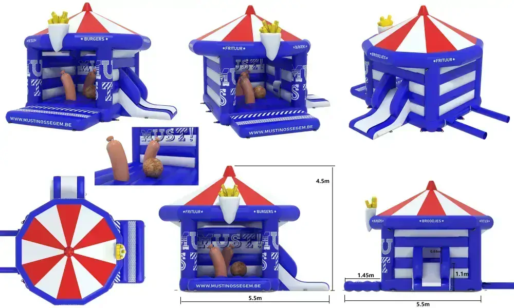 Nafukovacie kombo Burgers 2