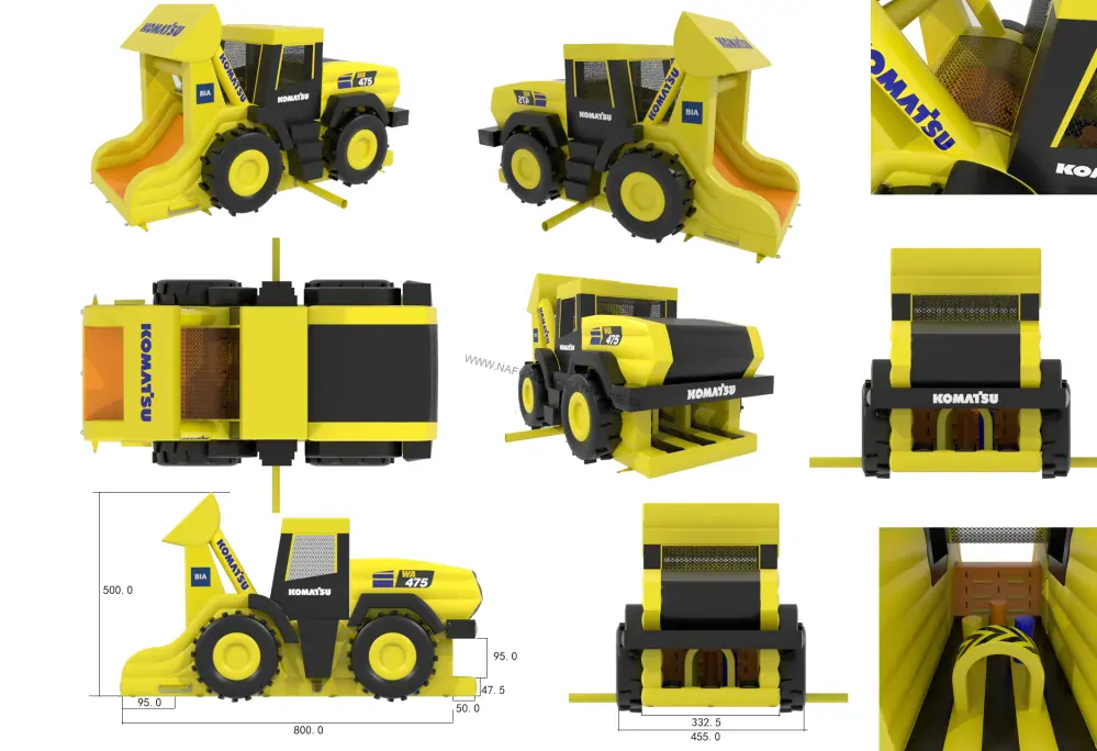 Nafukovacie kombo Komatsu