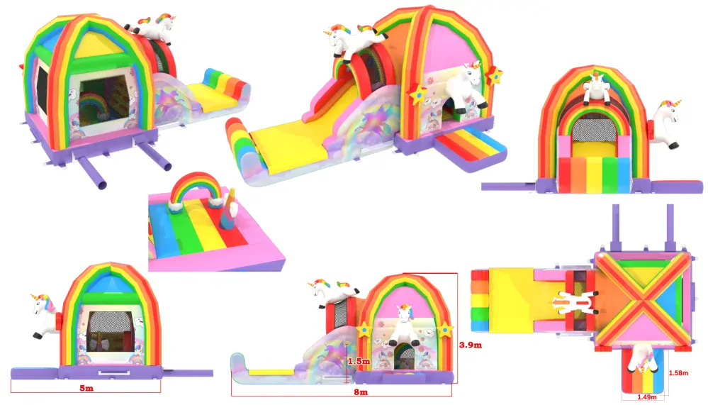 Nafukovacie kombo Unicorns