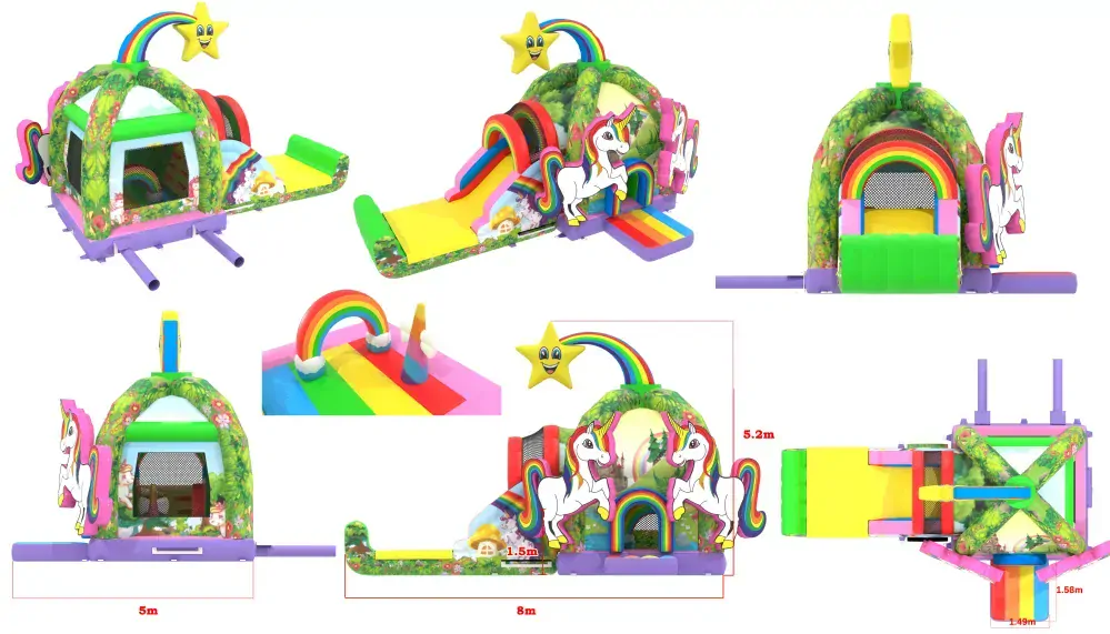 Nafukovacie kombo Unicorns 2