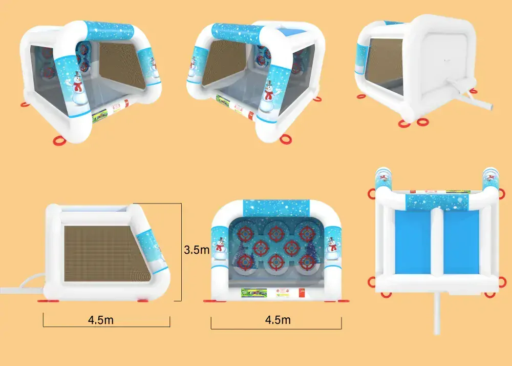 Nafukovacia bránka Snehuliak