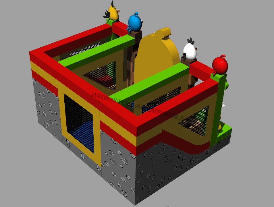 Nafukovacie kombo ANGRY BIRDS "L"