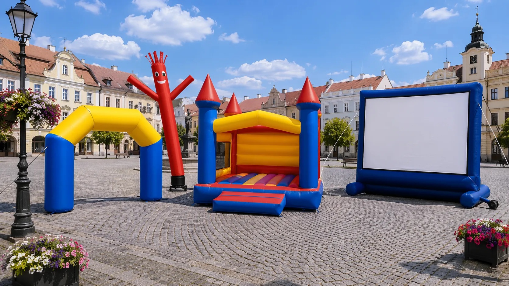 Zábavné nafukovacie atrakcie pre organizácie a občianske združenia na verejné akcie